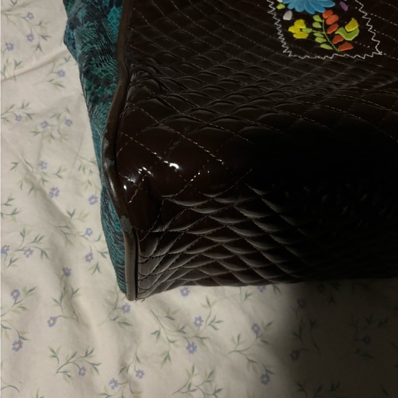 Consuela Brown Quilted Tote Bag - Picture 10 of 10